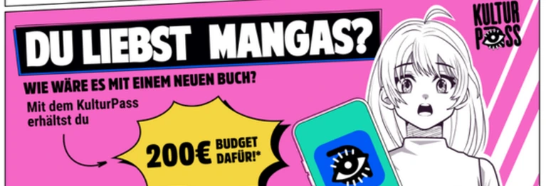 Der Kulturpass kann auch für Mangas eingesetzt werden!
