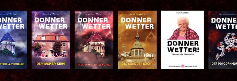 alle Donnerwetter Krimis mit Cover von Jonathan Wetter
