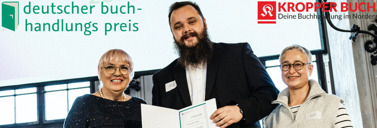Wir sind stolz darauf als eine von vielen anderen hervorragenden Buchhandlungen 2022 mit dem Deutschen Buchhandlungspreis ausgezeichnet worden zu sein!