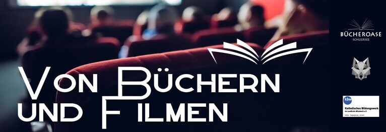 Für alle, die gerne ins Kino gehen, Bücher lesen und mit anderen diskutieren! Mit jeweils einem prominenten Gast und einem Büchertisch. In Kooperation mit dem Kinocenter Oberland und dem Katholischen Bildungswerk im Landkreis Miesbach.