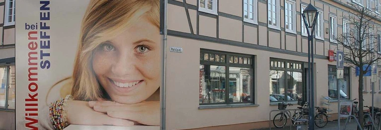 Unser Geschäft finden Sie dierekt am markt im Stadtzentrum Kyritz