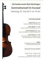 Vorverkauf: Sommerkonzert des Orchestervereins am Samstag, 27.05.2017
