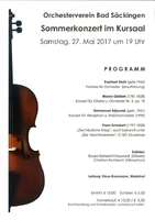 Vorverkauf: Sommerkonzert des Orchestervereins am Samstag, 27.05.2017