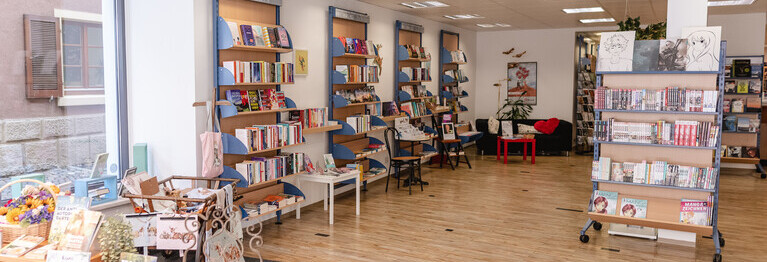 Blick in die Buchhandlung