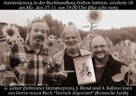 Gerd Geiser: Komische Gedichte - Lesung