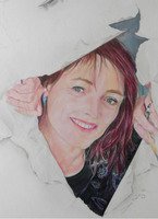 Ausstellung und Schnellportraits von der Künstlerin Doris Freitag
