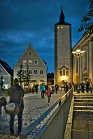 Altstadtnacht Mindelheim  mit Bergwelt Balsamico Verkostung bei Bücher Thurn