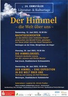 24. Ermstäler Literatur- und Kulturtage 3: Rolf Heilmann: Der Himmel - eine Expedition in die Welt über uns