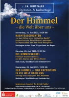 24. Ermstäler Literatur- und Kulturtage 3: Rolf Heilmann: Der Himmel - eine Expedition in die Welt über uns