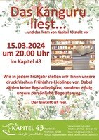 Das Känguru liest...und das Team von Kapitel 43 stellt vor